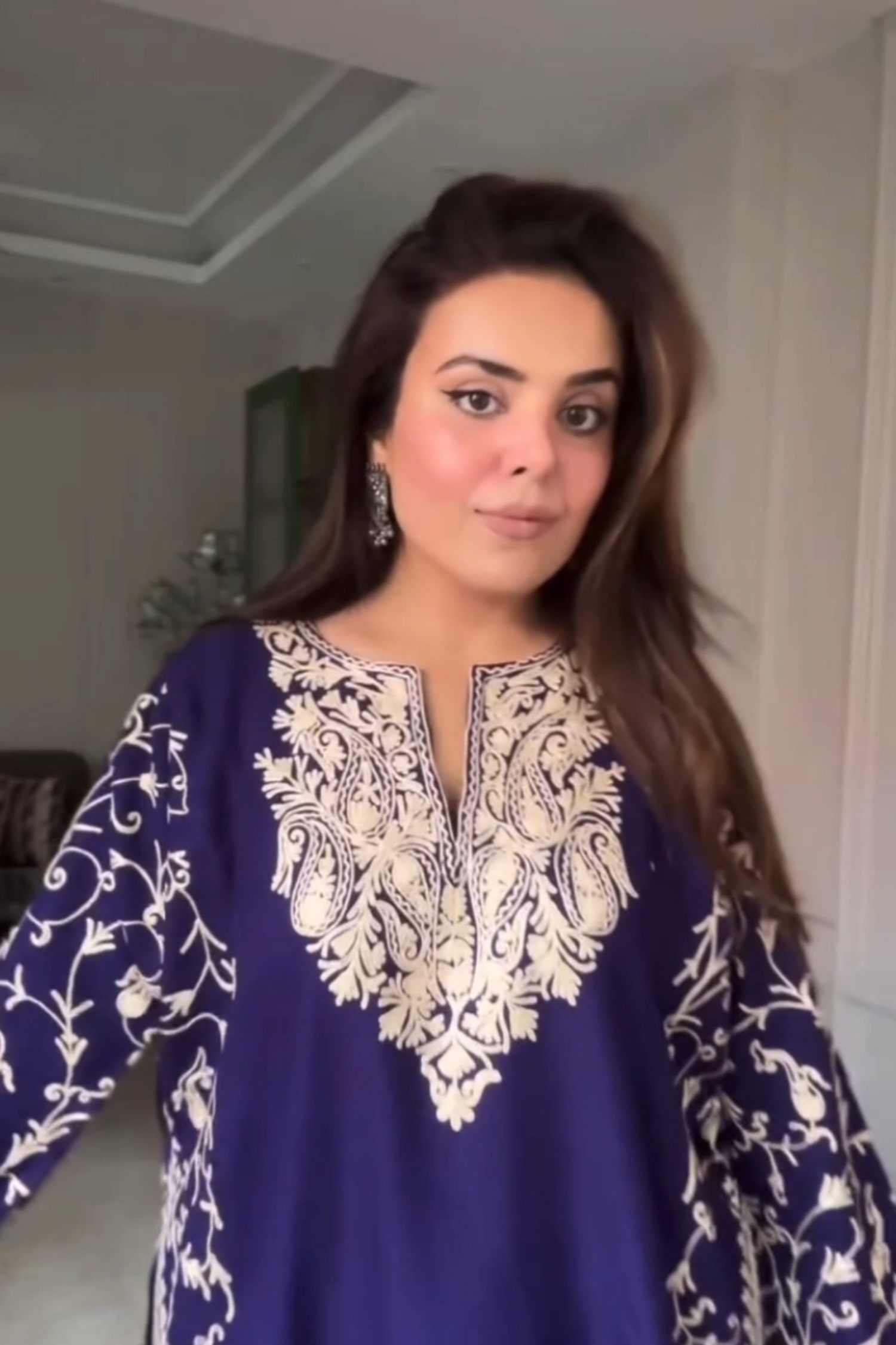 Danika Goyal in Amal Kashmiri woolen phiran