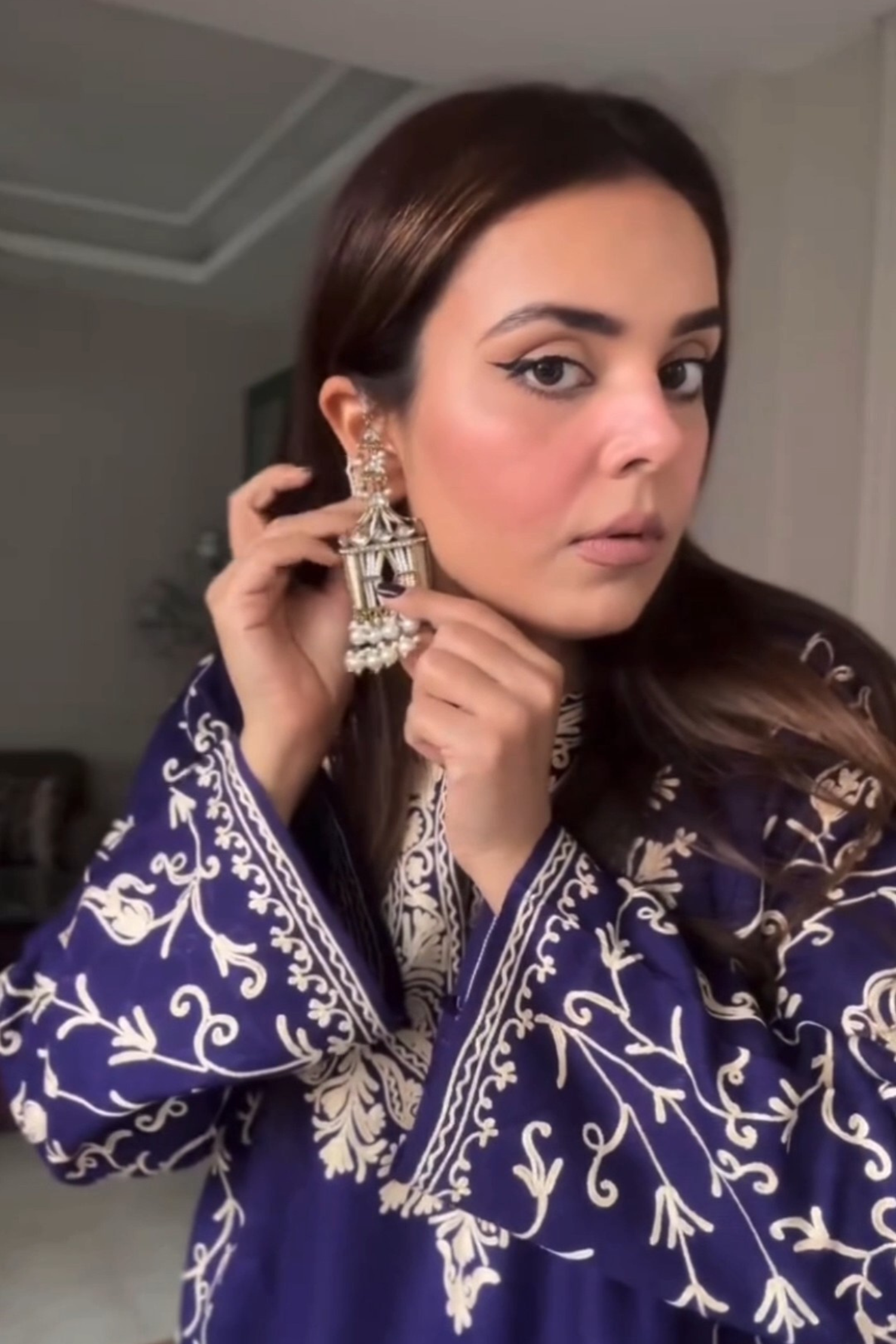 Danika Goyal in Amal Kashmiri woolen phiran