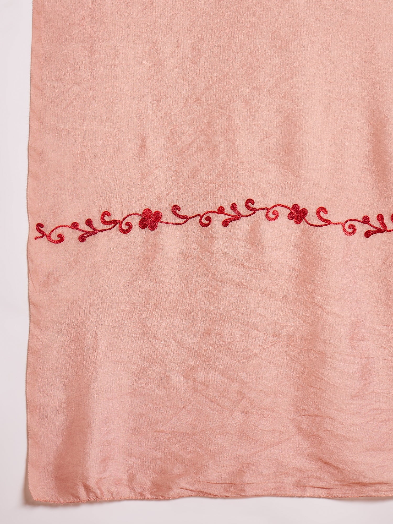 Azra Pink Cotton Kashmiri Kurta Suit Set with Dupatta