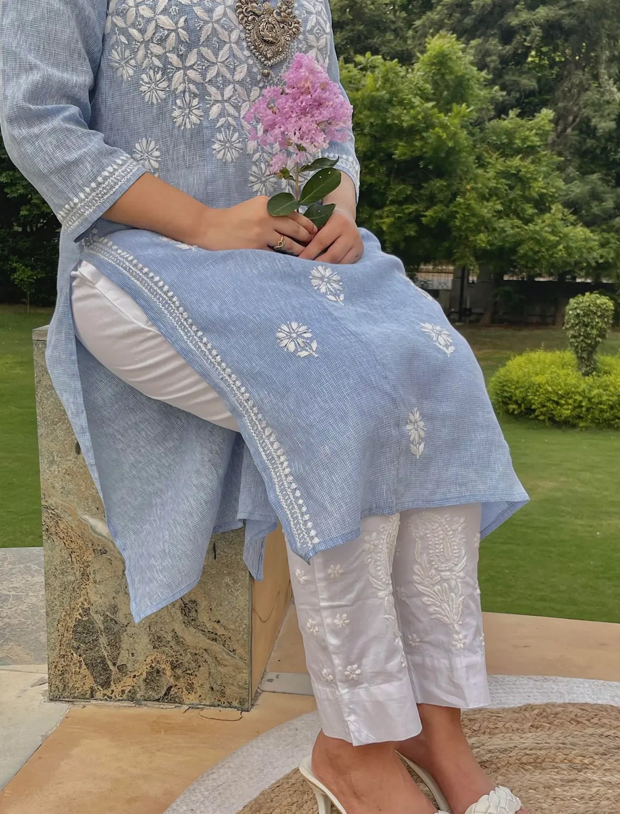 Irha_Chikankari_Cotton_Pants_shop_Namastay