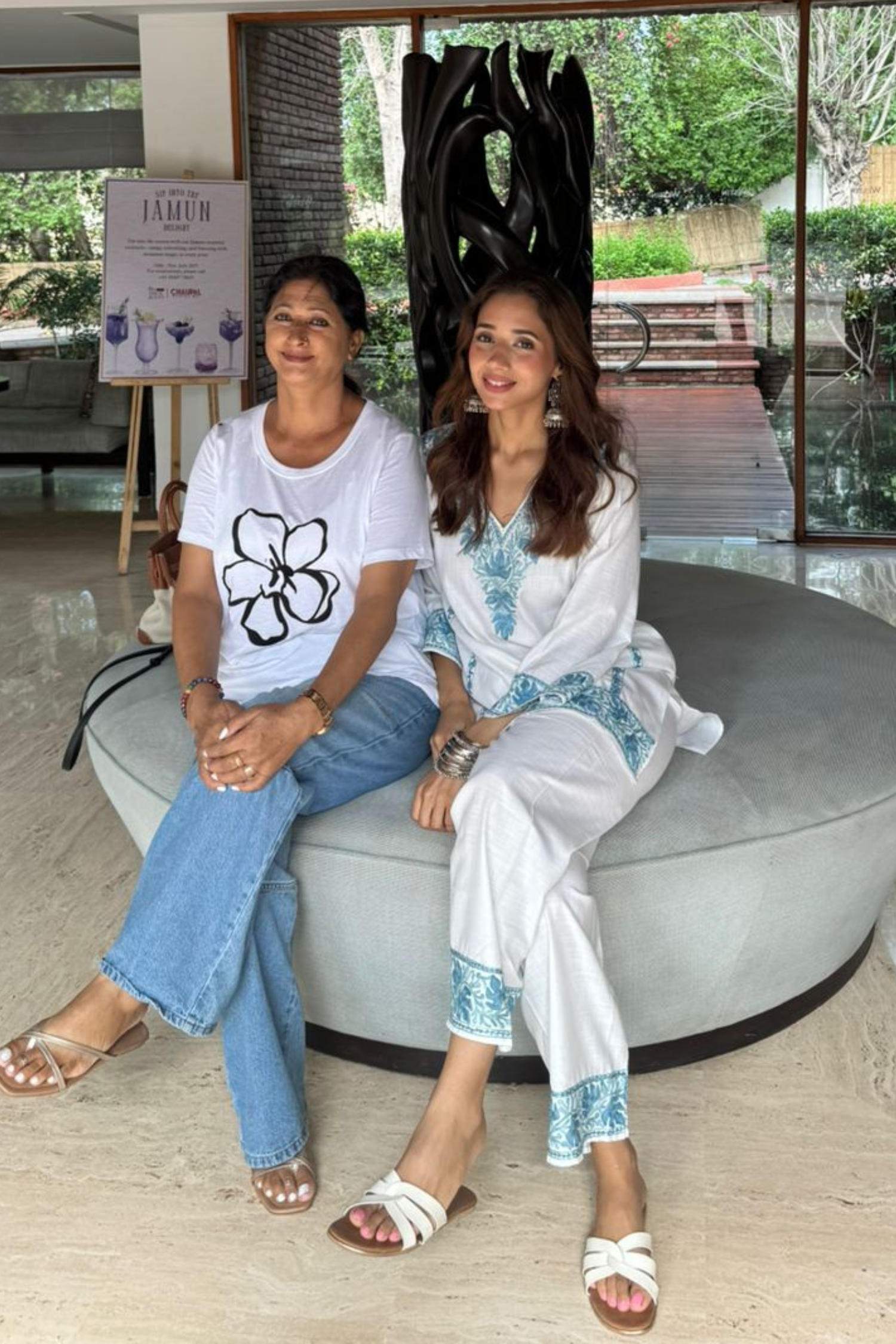 Ria Malhotra in Alia Cotton Kashmiri Kurta Co-ord Set