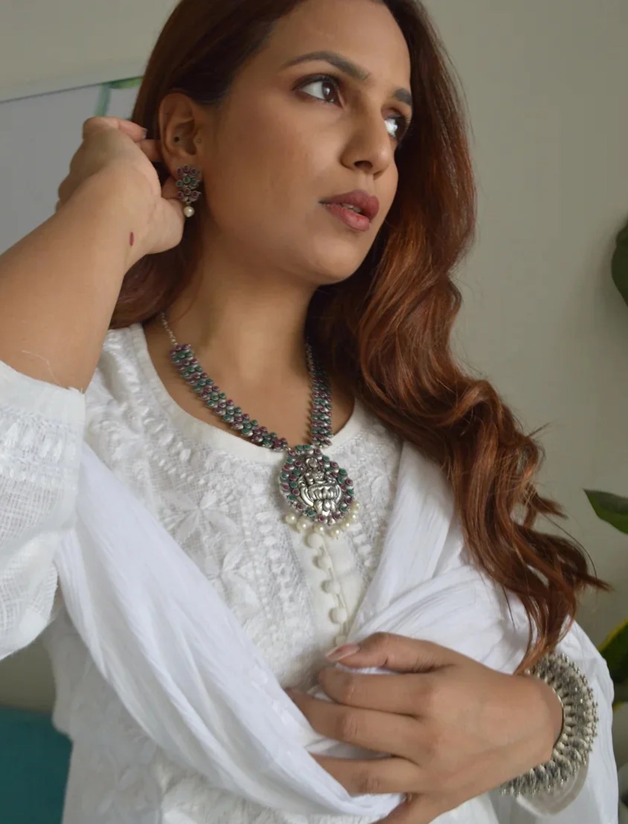 Nawab_II_Hand_Embroidered_Kota_Cotton_Kurta_shop_Namastay