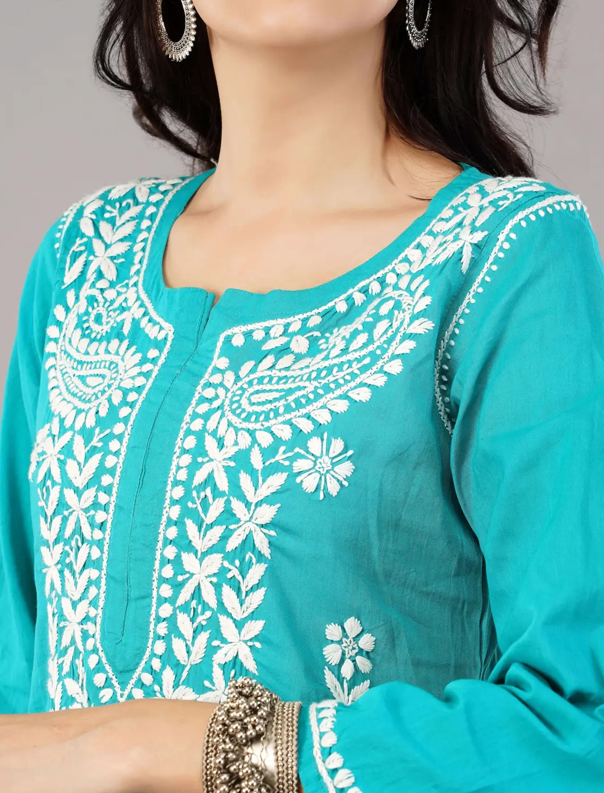 Aasma Chikankari Cotton Kurta