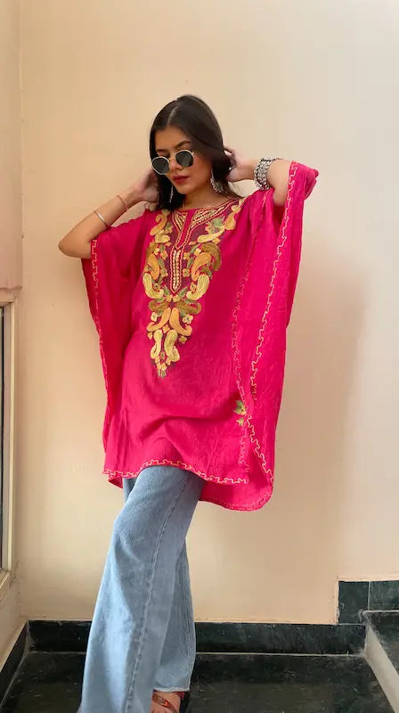 Rani pink kaftan 1