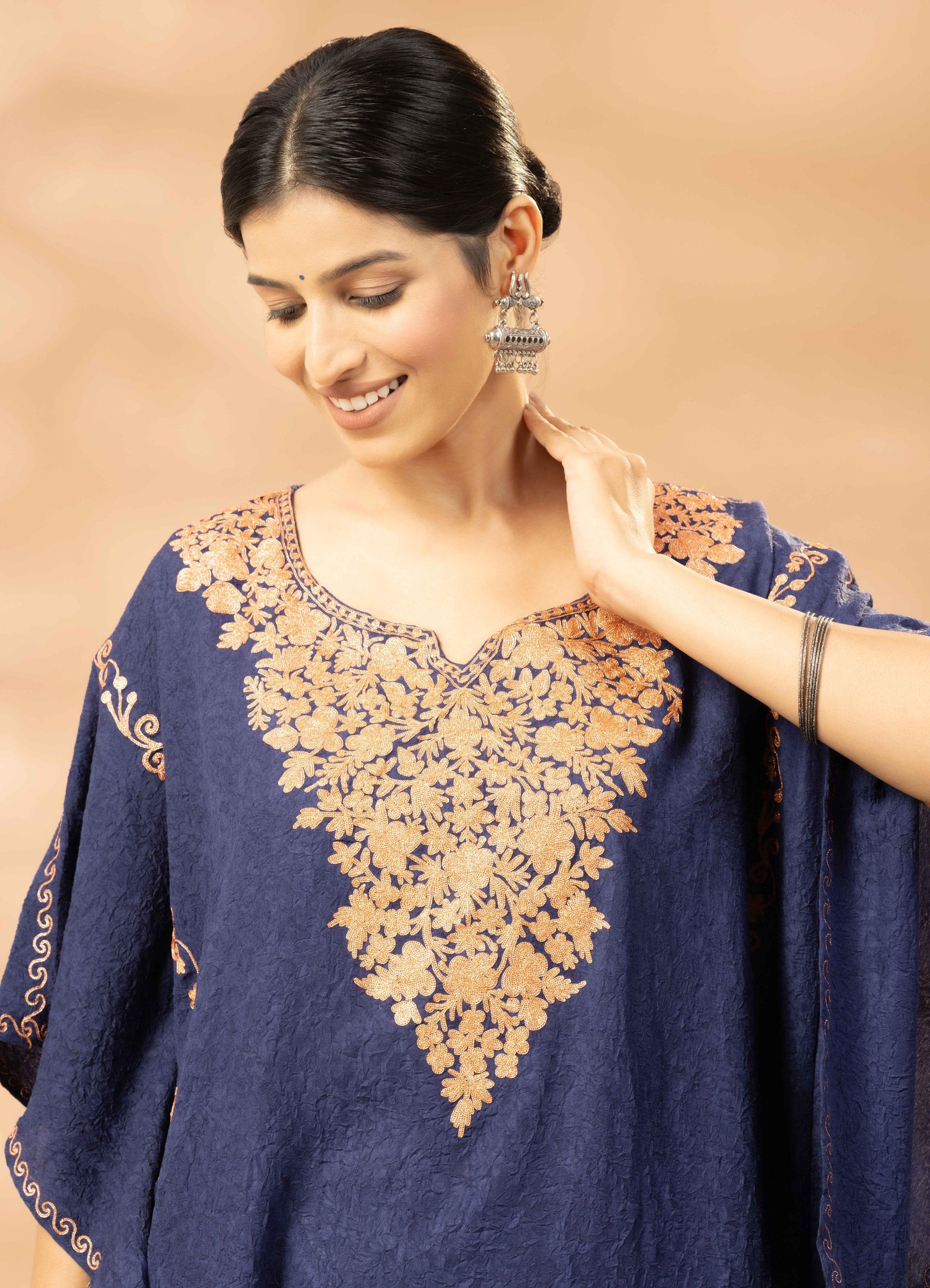 Ikara Blue Kaftan and Pants Set
