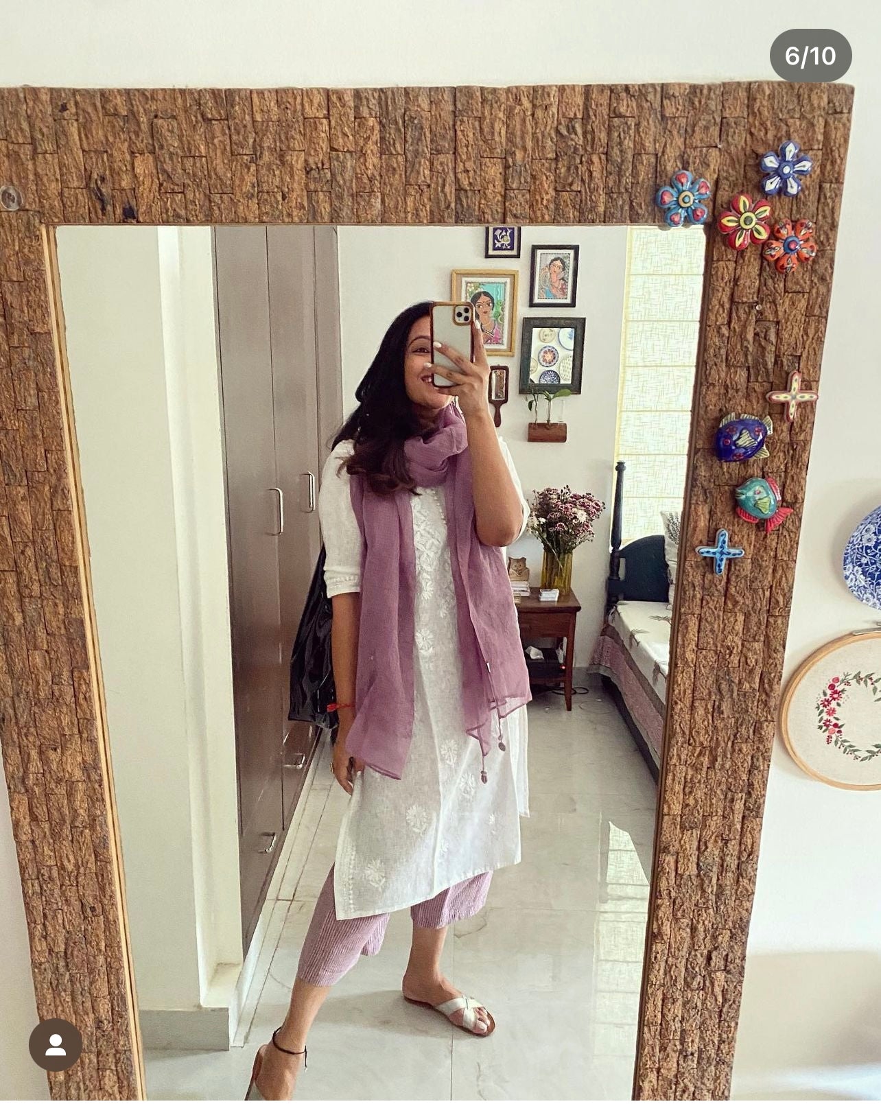 Nawab II Hand Embroidered Kota Kurta