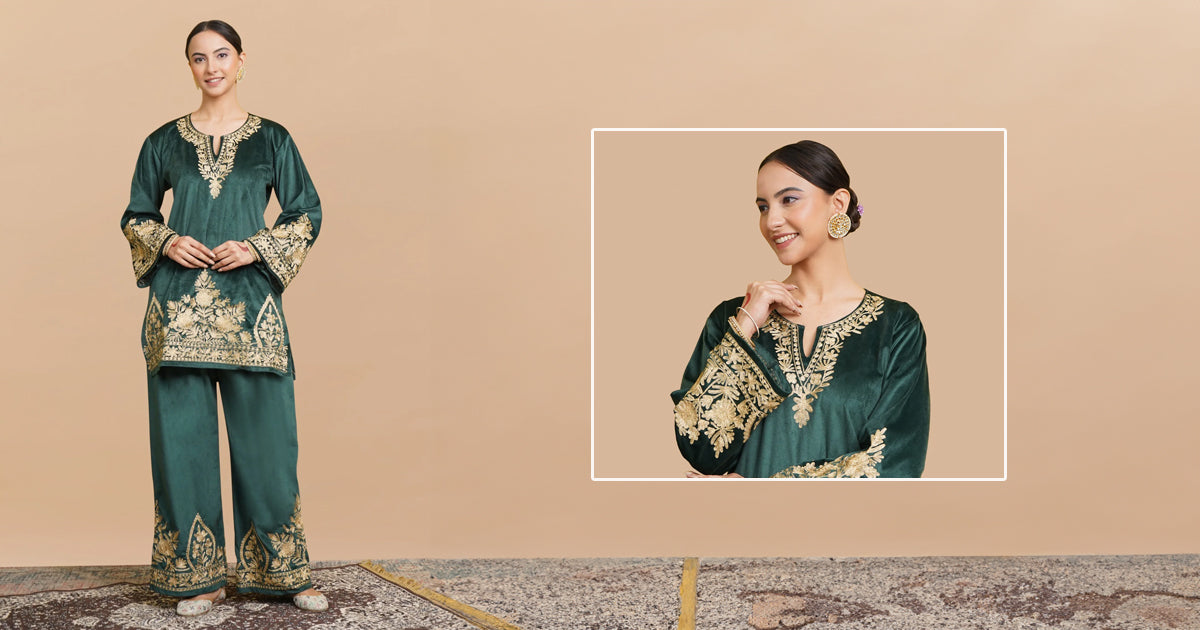 How to Style a Kashmiri Kurta Set for Lohri Night Bonfires