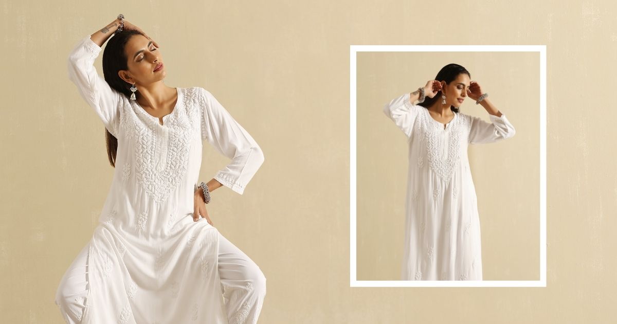 White Chikankari Kurta Looks That Are Always in Trend