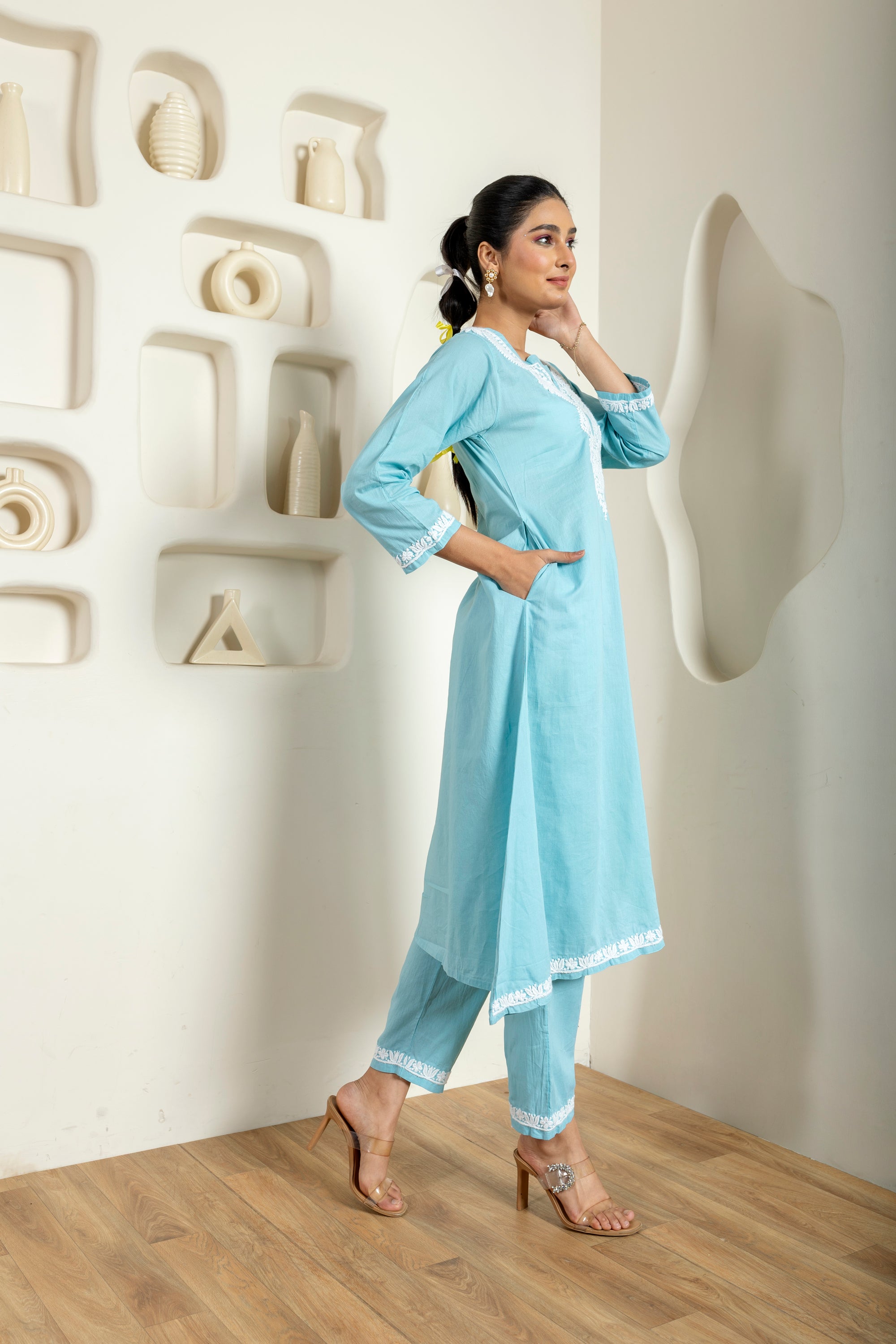 Boss_Babe_Light_Blue_Chikankari_Cotton_Kurta_Palazzo_Coord_Set_shop_Namastay