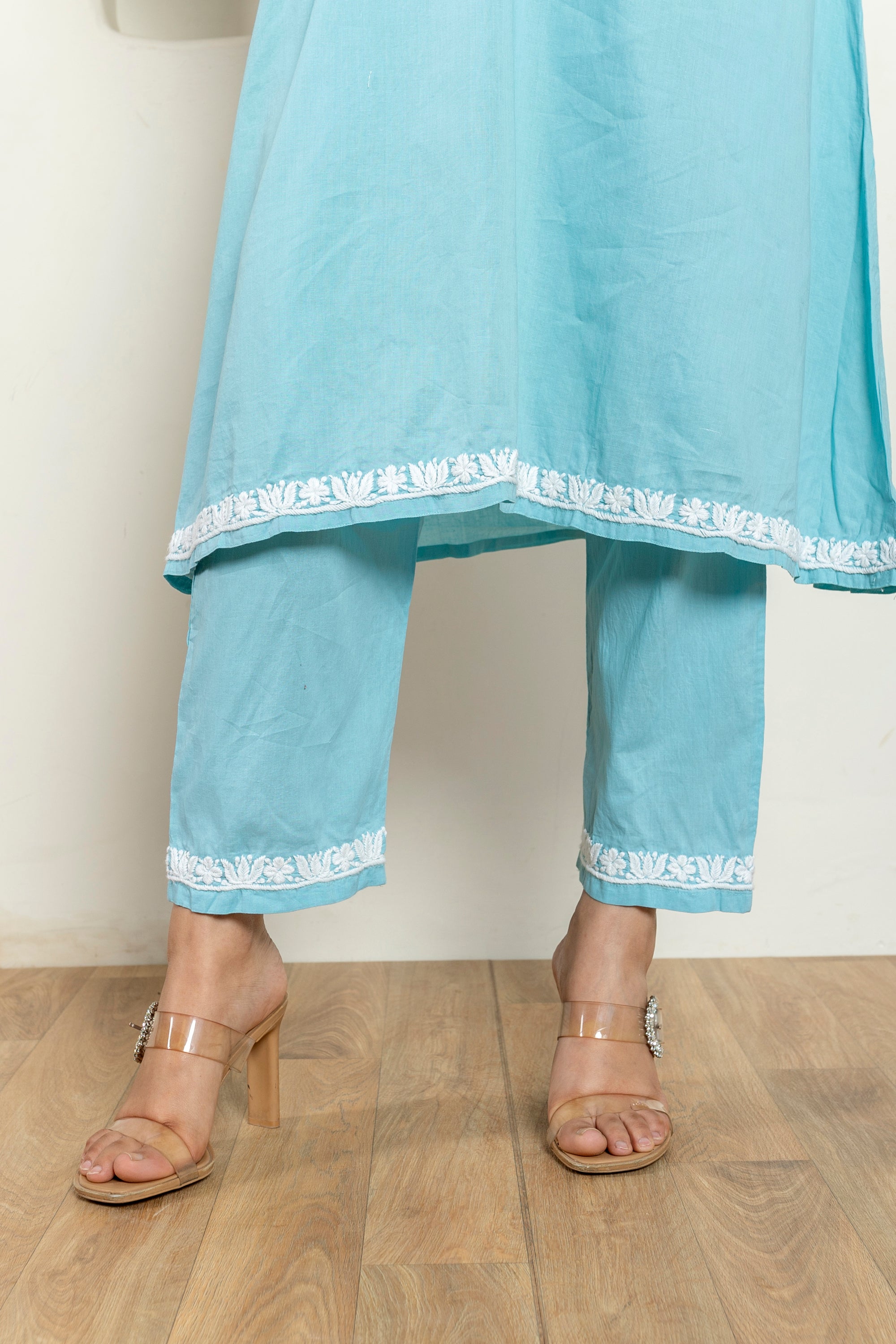 Boss_Babe_Light_Blue_Chikankari_Cotton_Kurta_Palazzo_Coord_Set_shop_Namastay