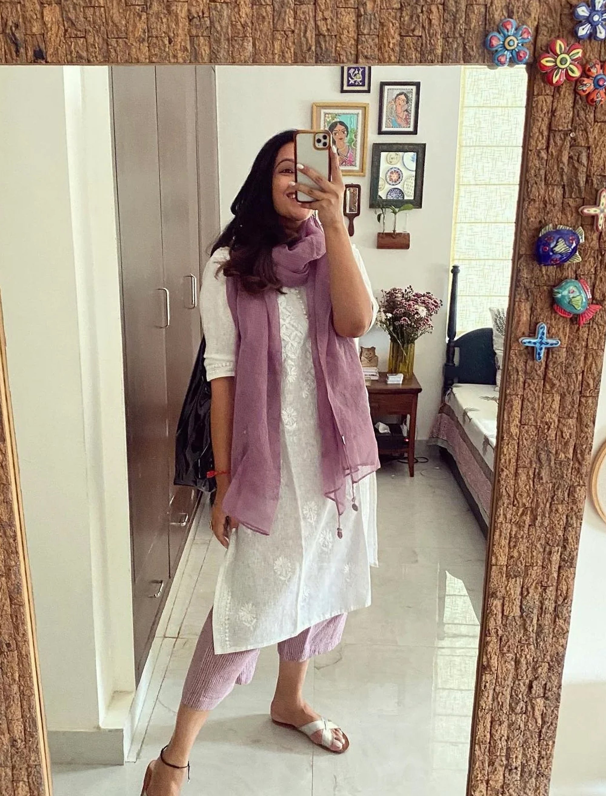 Nawab II Hand Embroidered Kota Cotton Kurta