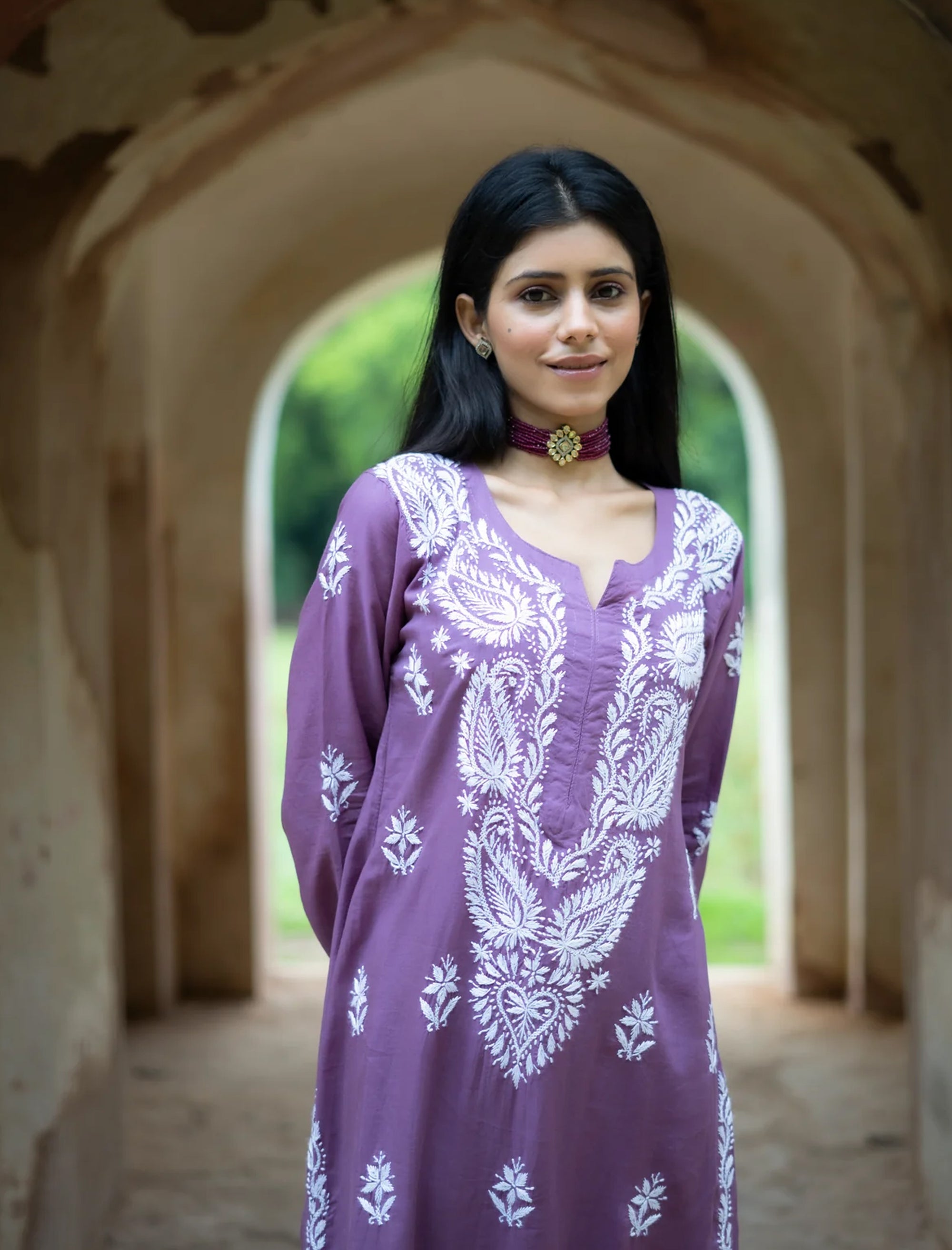 Nagma_Chikankari_Straight_Kurta_Coord_Set_shop_Namastay