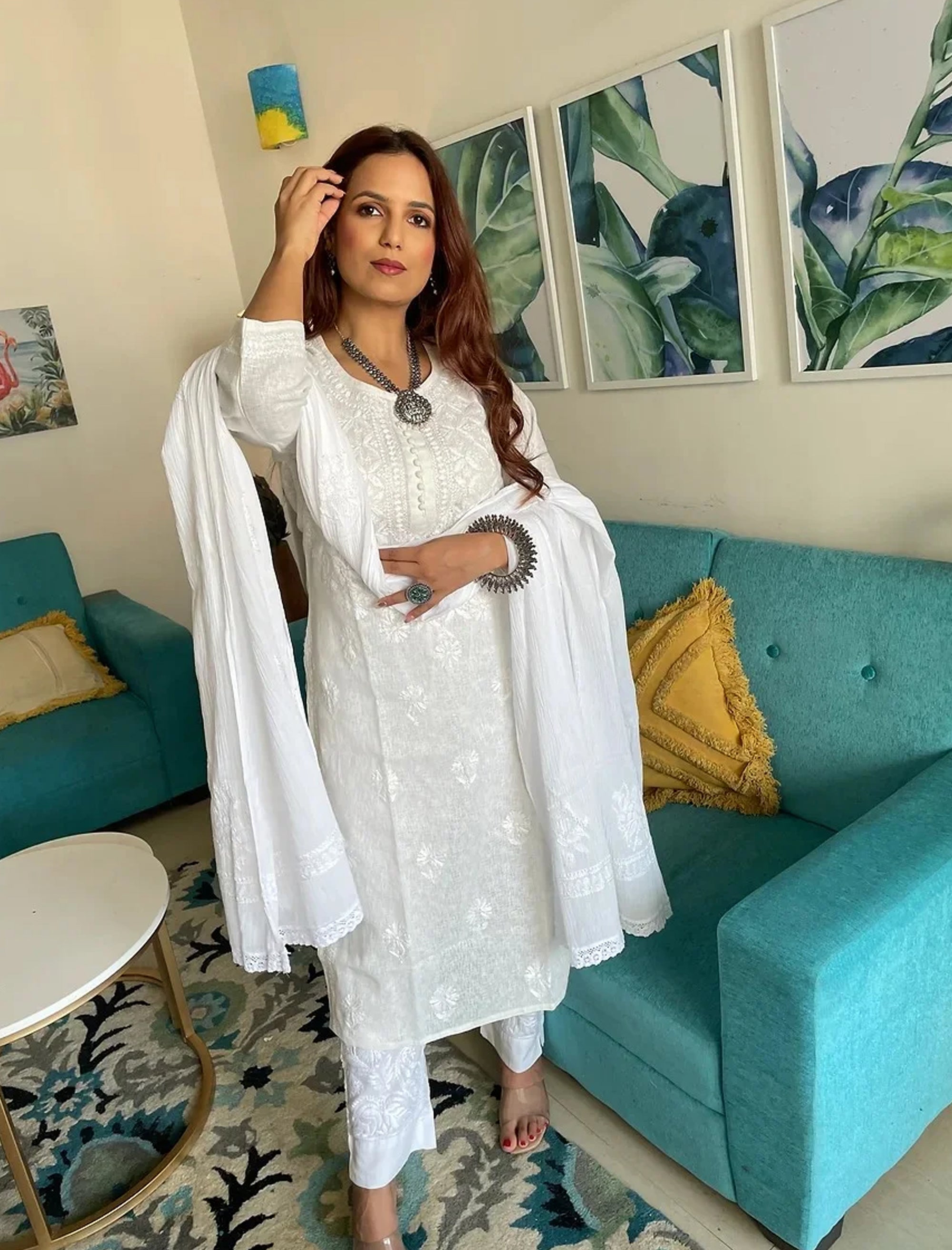 Nawab_II_Hand_Embroidered_Kota_Cotton_Kurta_shop_Namastay