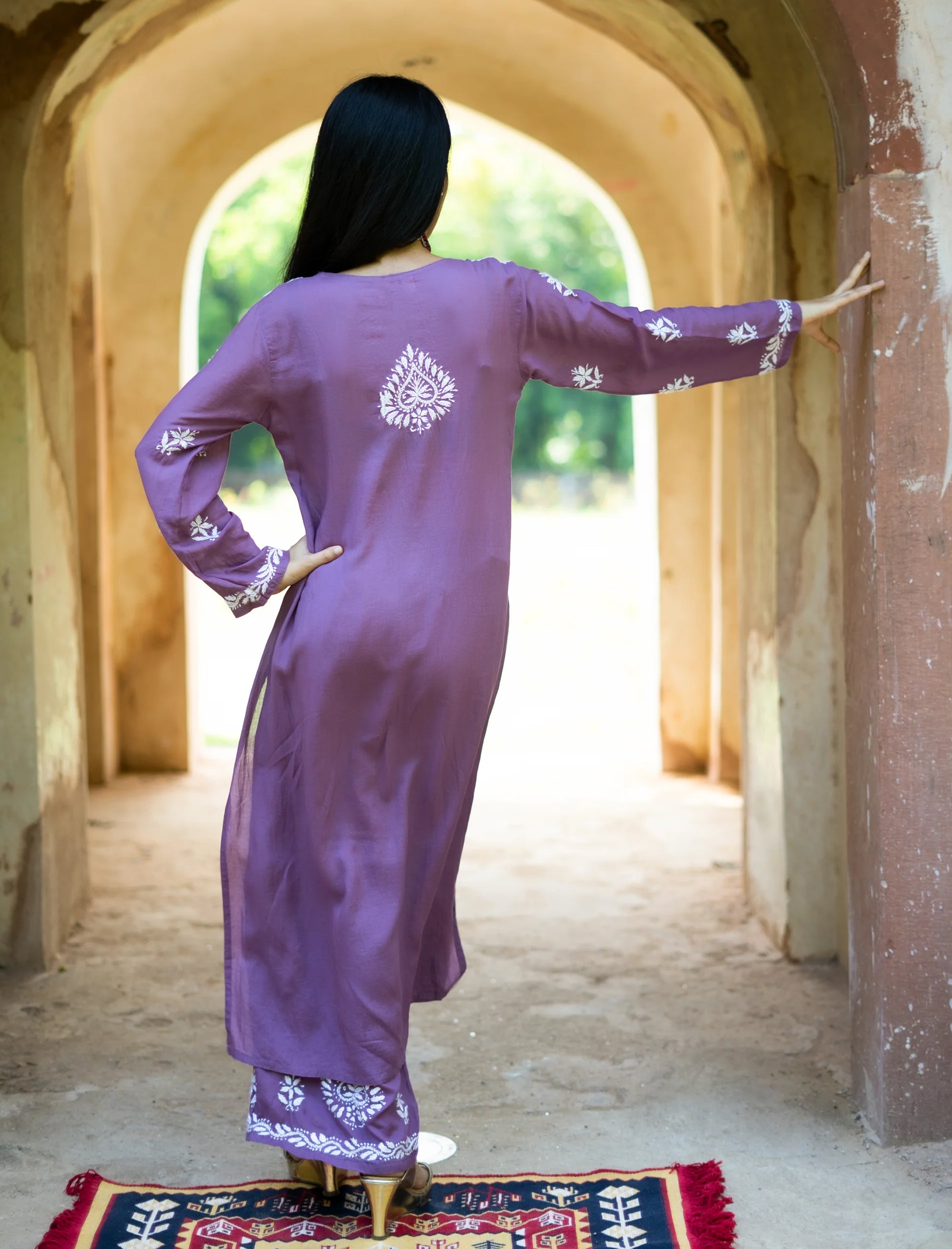 Nagma_Chikankari_Straight_Kurta_Coord_Set_shop_Namastay