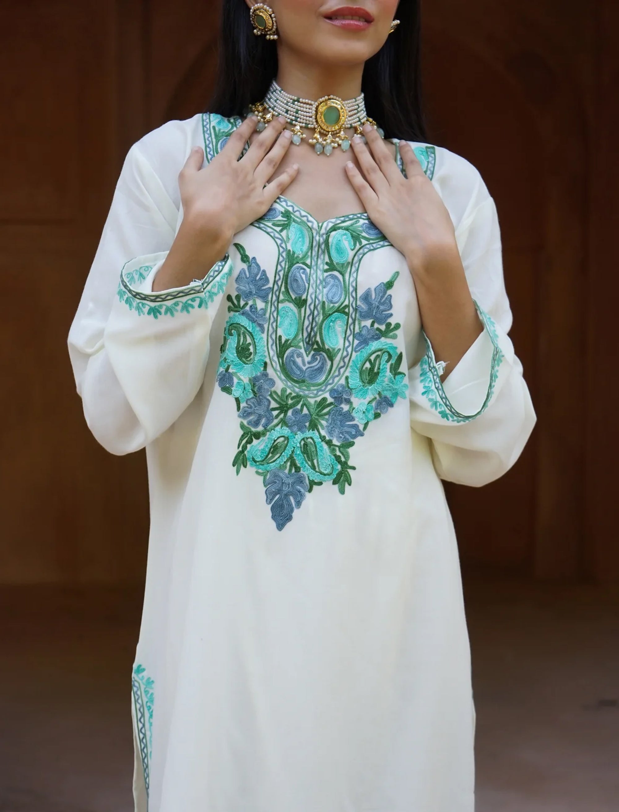 Eira_Cotton_Kashmiri_Phiran_Kurta_and_Palazzo_Set_no_shop_Namastay
