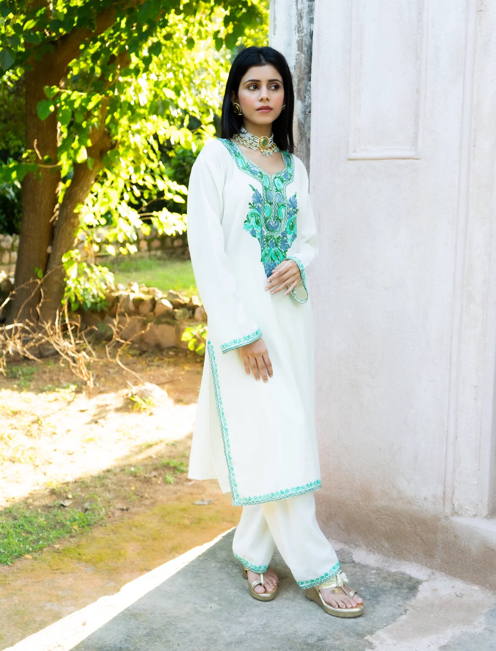 Eira_Cotton_Kashmiri_Phiran_Kurta_and_Palazzo_Set_no_shop_Namastay