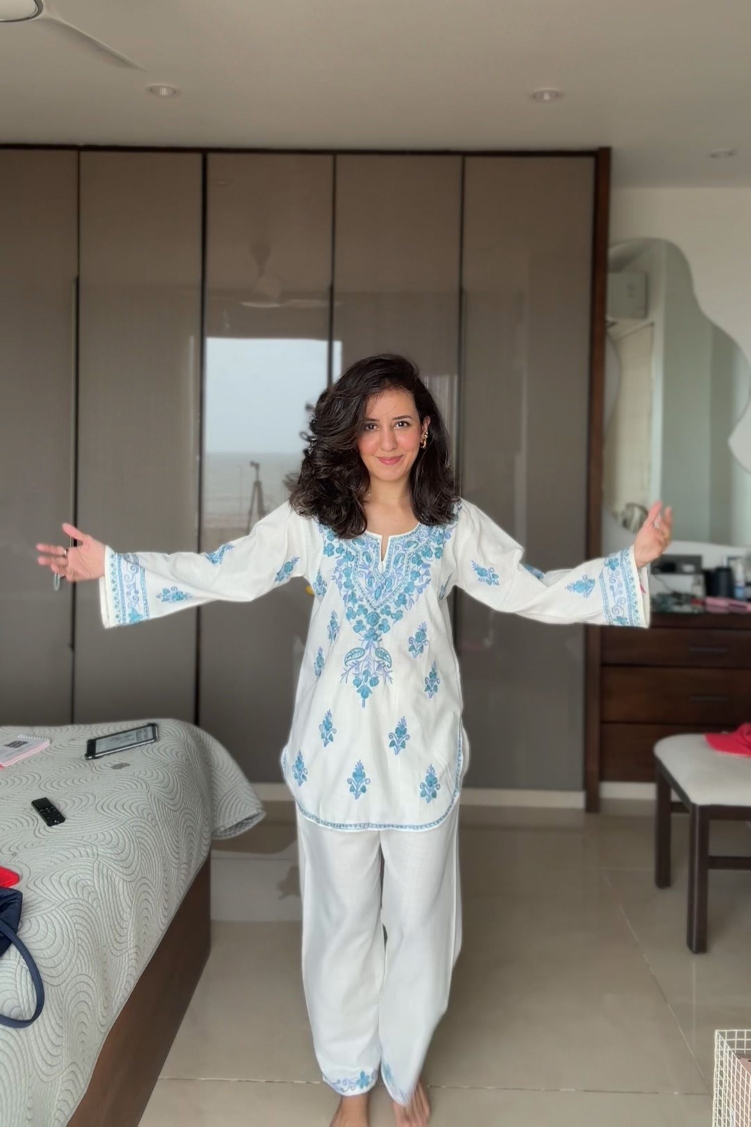 Anushka Mulchandani in Kinza Kurta with Pants Coord Set