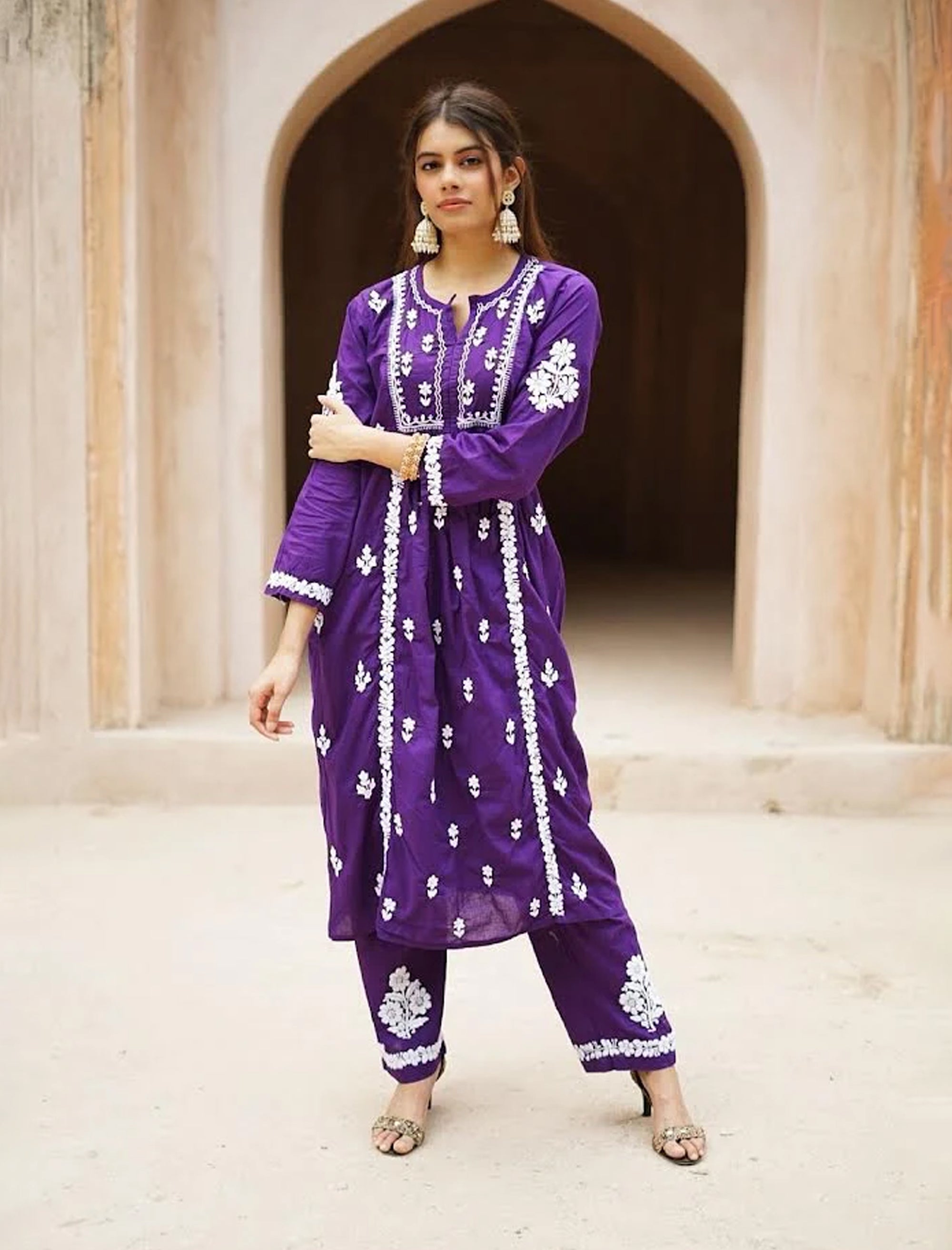 Fatima_Chikankari_Cotton_Co-ord_Palazzo_and_Kurta_Set_shop_Namastay