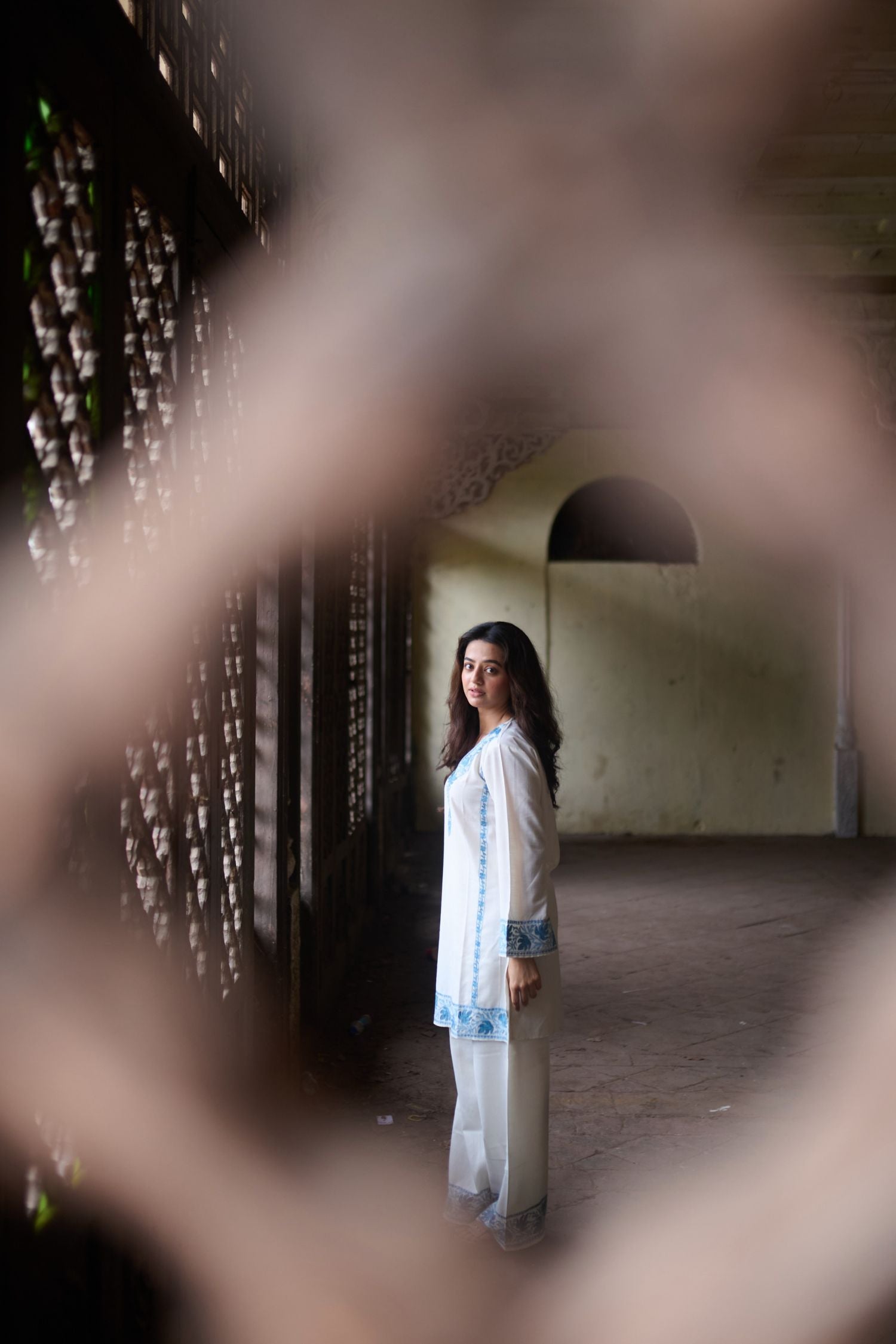 Helly Shah In Alia Cotton Kashmiri Kurta Co-ord Set