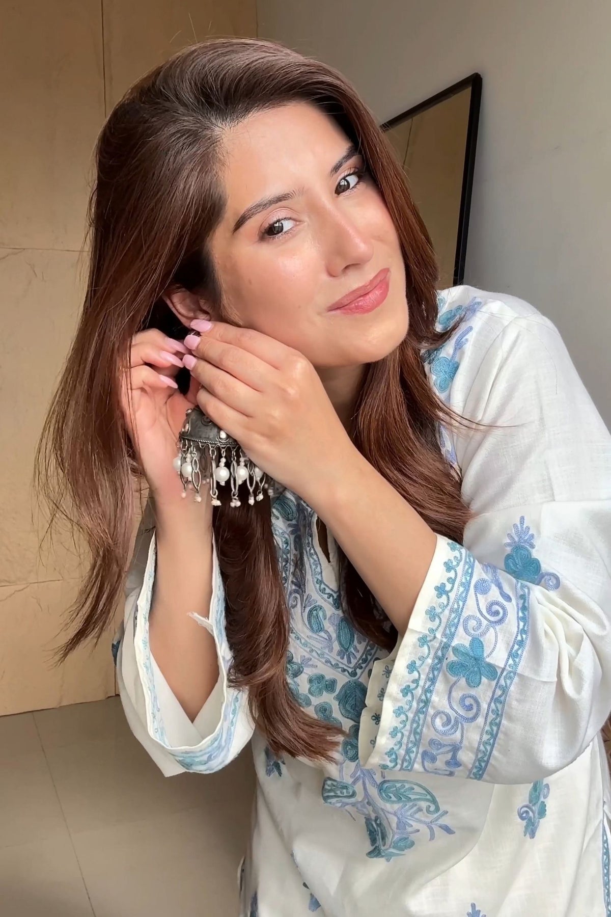 Kritika Roopchandani In Kinza Kurta with Pants Coord Set