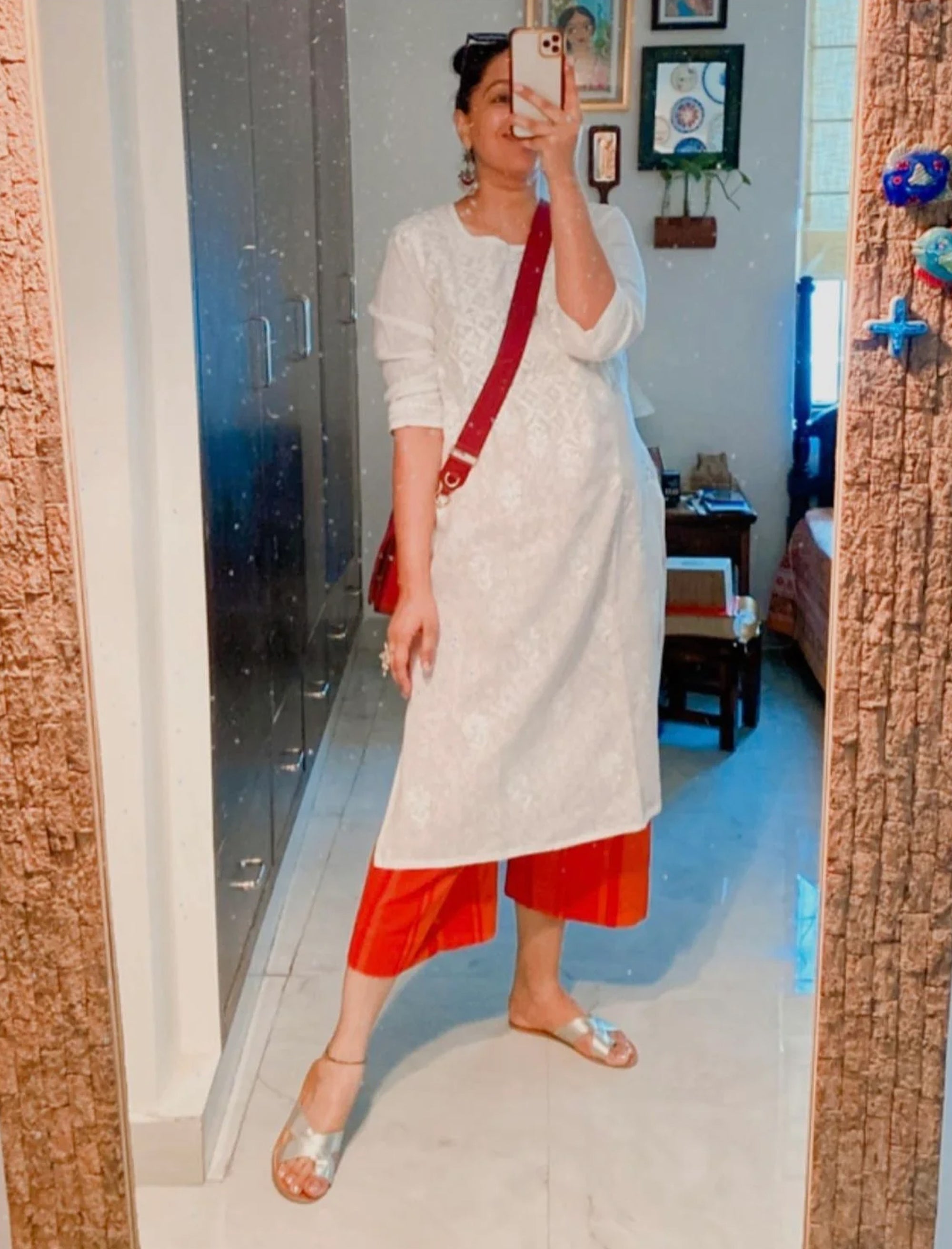 Nawab II Hand Embroidered Kota Cotton Kurta