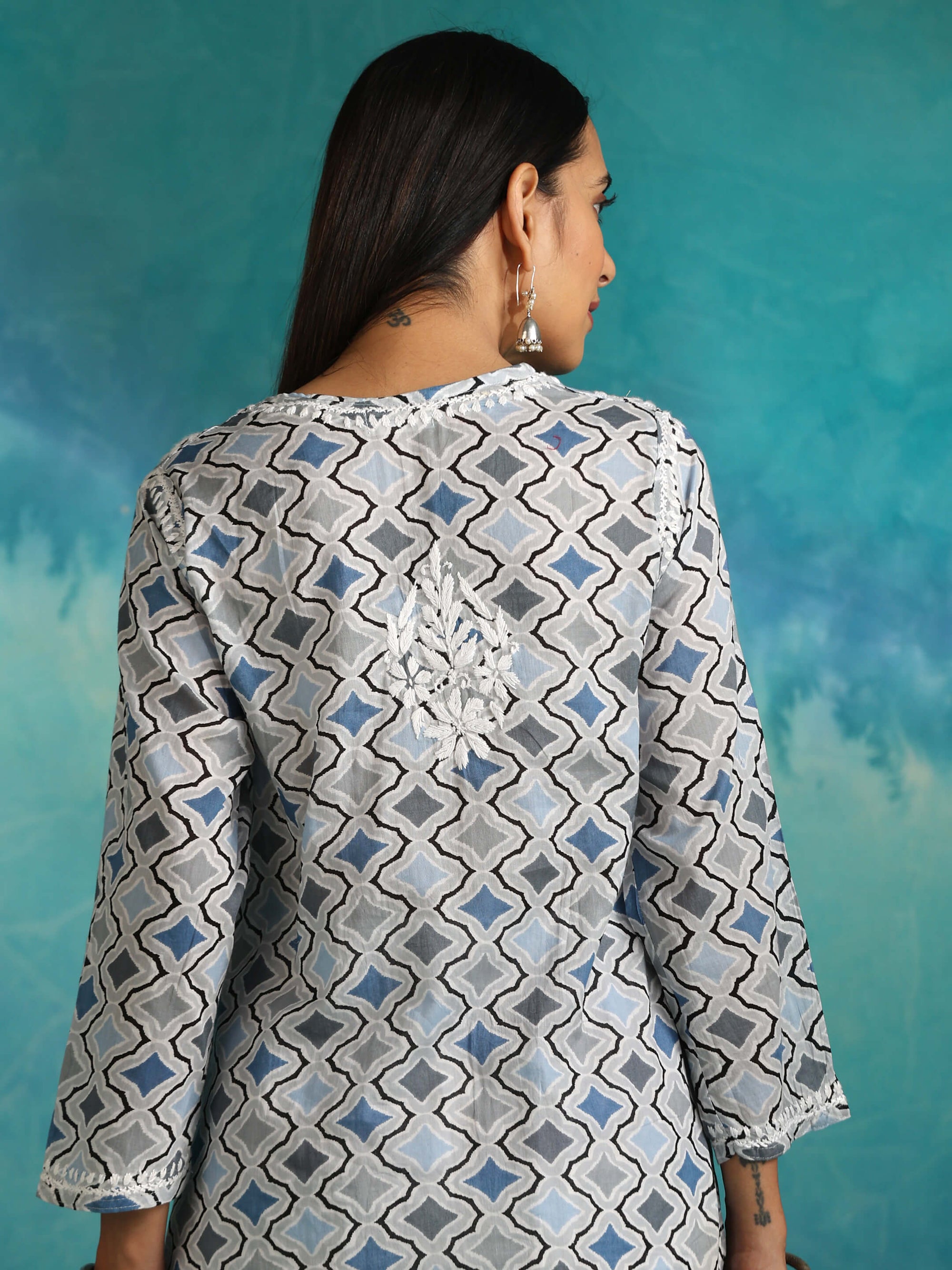 Farah_Printed_Mulmul_Straight_Kurta_shop_Namastay