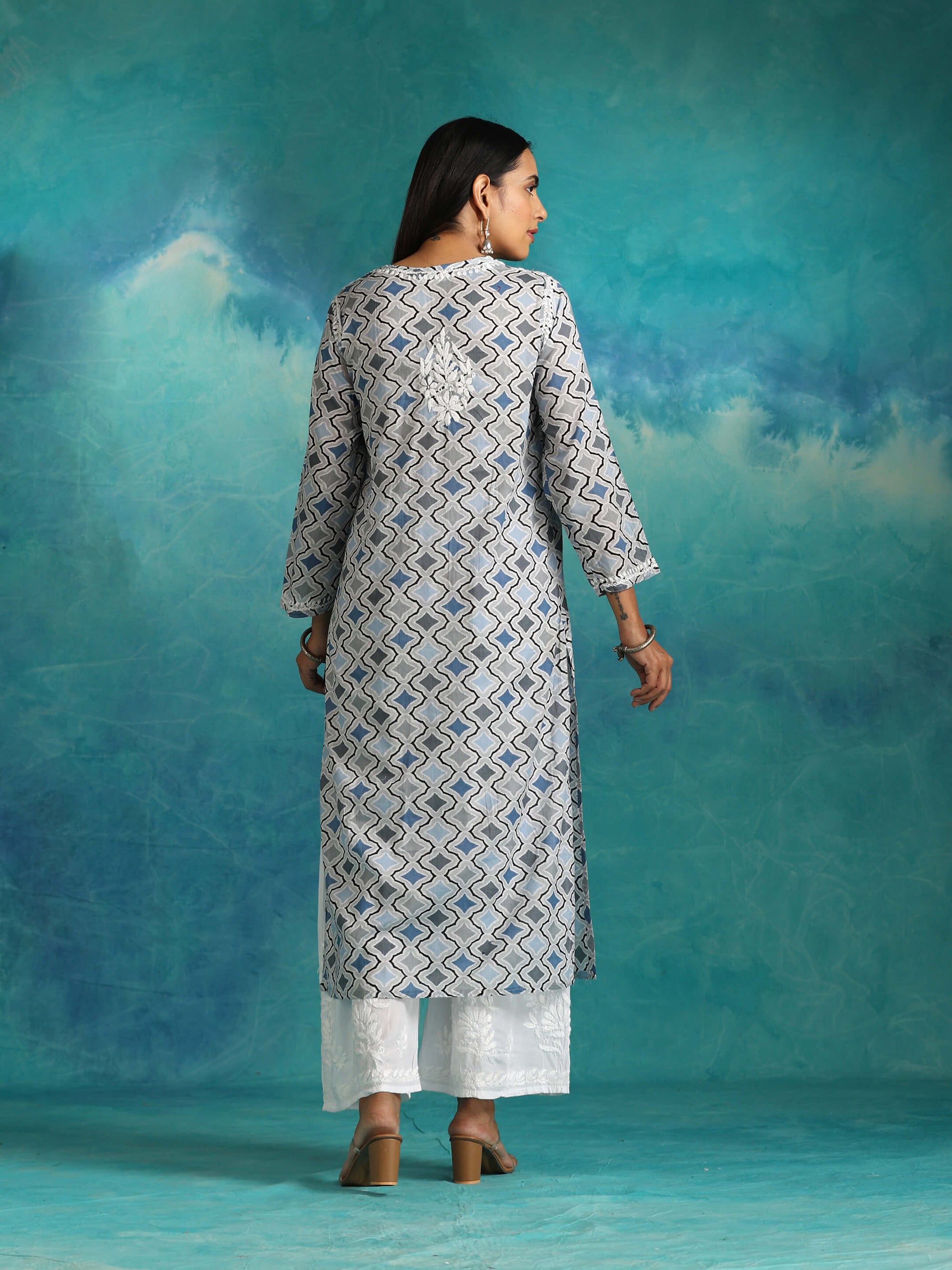 Farah_Printed_Mulmul_Straight_Kurta_shop_Namastay