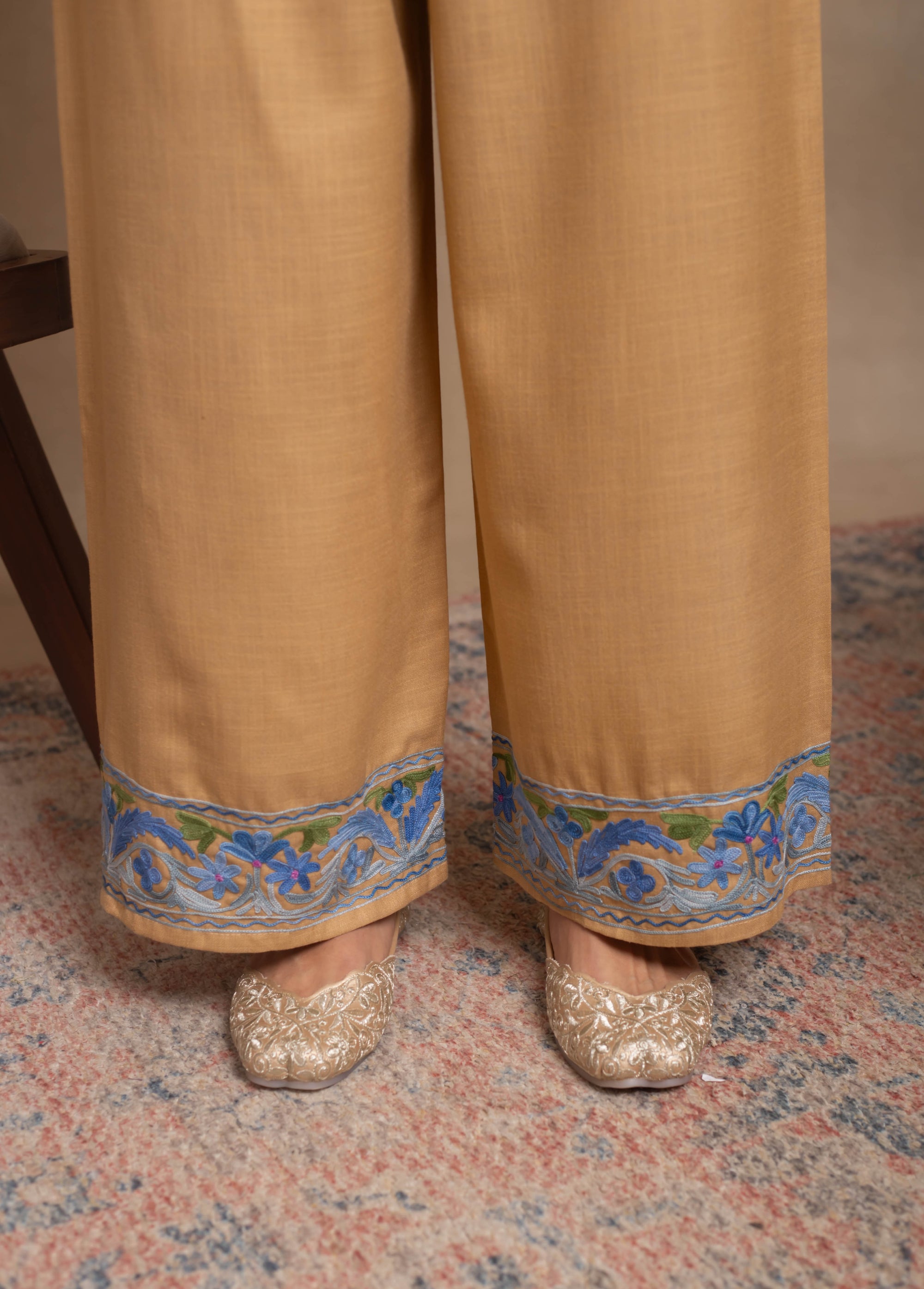 Hina_Beige_Kashmiri_Cotton_Coord_Set_Beige_Set_shop_Namastay