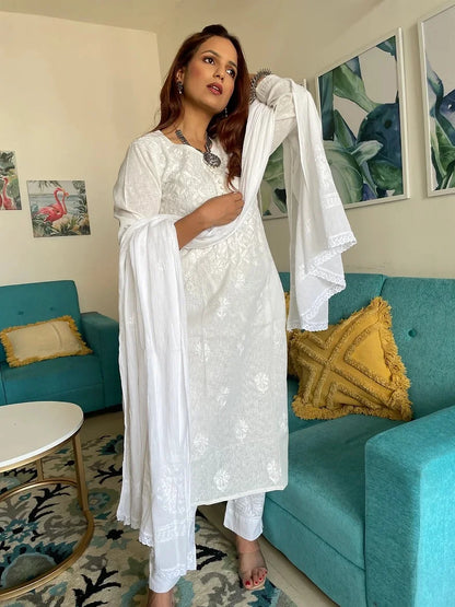 Nawab II Hand Embroidered Kota Kurta