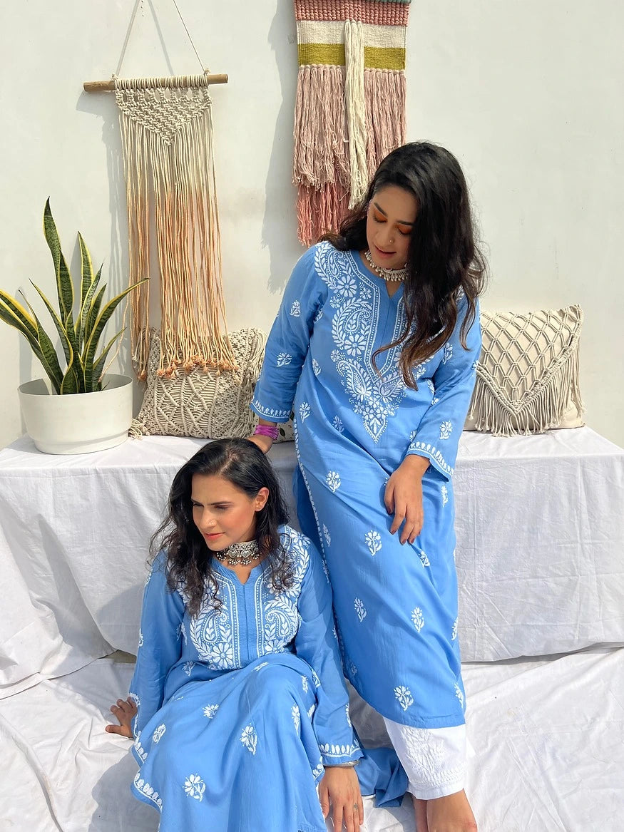 uzma tranquil blue kurta 7